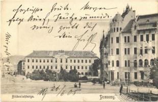 1905 Pozsony, Pressburg, Bratislava; Hidászlaktanya. Neffe J. kiadása / K.u.K. military pontooners' barrack