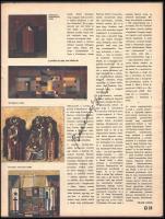 Barcsay Jenő festőművész saját kezű aláírásai 3 db   újság kivágáson