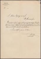 1897 Jászó, Préposti Erdőhivatal fejléces levélpapírjára írt levél kályha ügyben
