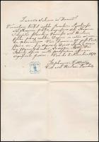 1870-1991 4 db váci okmány, nyomtatvány, képeslap