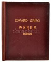 Edward Grieg: Werke für Kalvier zu 2 Händen. Band III. Leipzig, én., C. F. Peters. Aranyozott félvászon-kötésben, német nyelven, 188 p.