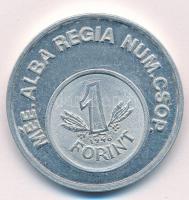 1986. "MÉE ALBA REGIA NUM. CSOP. / 40 éves a forint - Székesfehérvár" Al emlékérem (40mm) T:1- Adamo SF6