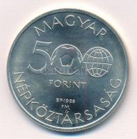 1986. 500Ft Ag "Labdarúgó Világbajnokság - Mexikó 1986" kapszulában T:BU Adamo EM95