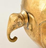 Réz kaspó elefánt fülekkel m: 13 cm