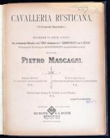 Georges Bizet: Carmen Oper 4 Akten. Wien,én.,Universal-Edition,1 t.+177 p. Német nyelven.+Pietro Mascagni: Cavalleria Rusticana. Mailand (Milano), én. Bote& Bock, 2+106 p. Átkötött kissé kopott félvászon-kötésben, kissé foltos lapélekkel.
