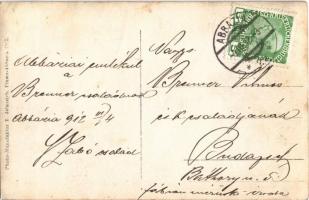 1913 Abbazia, Opatija; úri társaság szamarakkal / family with donkeys. E. Jelussich photo