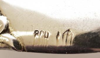 Szecessziós ezüst tortalapát 27 cm Bernard Dahmen, díszdobozzal, jelzett. 91 g