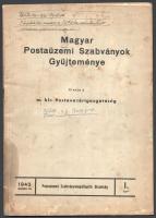 1902-1959 7 db postai irat (pl. Magyar Postaüzemi Szabványok Gyűjteménye) és 1 db képeslap
