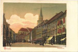 Villach, Hauptplatz. Verlag Mathias Fürst / main square, shop of Mathias Fürst