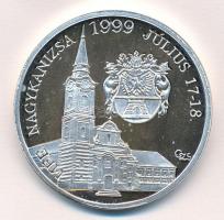 Csóka Zsuzsanna (1962-) 1999. MÉE Nagykanizsa / Letenye 10 éve város Ag emlékérem (31,35g/0.835?/42,5mm) T:PP