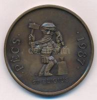 Török János (1932-) / Szabó Géza (1939) 1987. "Baranya megyei Éremgyűjtők / St. Eligius - Pécs&...