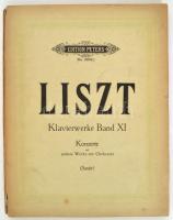 Franz Liszt Klavierwerke Band XI. Konzerte und andere Werke mit Orchester. Werke für Klavier zu 2 Händen. Leipzig, én., C. F. Peters. Kiadói kissé szakadt papírkötésben, 239 p.