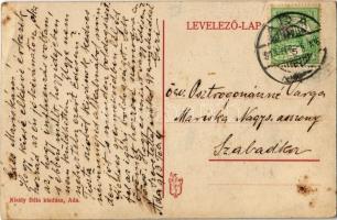 1913 Ada, Földmíves iskola. Király Béla kiadása /  agricultural farmer school (EB)