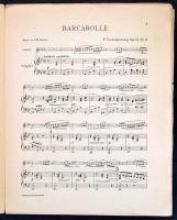 Tschaikowsky: Barcarolle. Op. 37. N. 5. Edition Schott