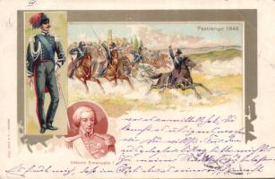 Pastrengo 1848, Vittorio Emanuel I. Litho