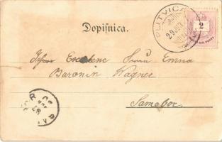 1897 (Vorläufer!) Plitvicka Jezera, Karudjerovo jezero, Milanovo jezero, Okrugljak doljni / Plitvitz...