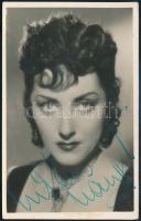 1942 Lukács Margit (1914-2002) színésznő aláírása az őt ábrázoló fotólapon