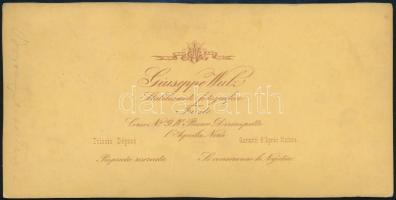 cca 1895 Trieszt, belváros, sztereófotó, Giuseppe Wulz műterméből, jó állapotban, 8,5×17,5 cm / Trie...