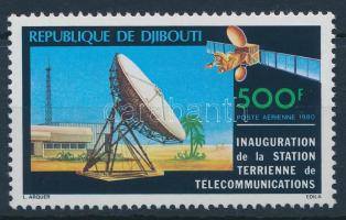 A földi állomás megnyitása bélyeg, Opening of the earth station stamp