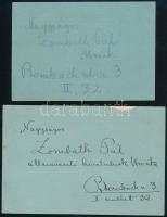 1893-1898 Magyar Földrajzi Társaság felolvasó ülésének névre szóló meghívója és a Kir. M. Természett...