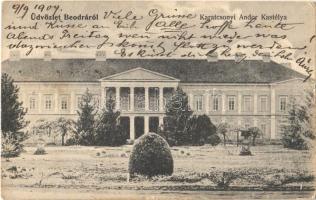 1909 Beodra, Novo Milosevo; Karátsonyi Andor kastélya / castle (EK)