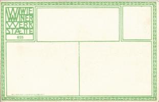 Art Nouveau lady. Wiener Werkstätte Nr. 825. s: Fritzi Löw