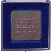 1978. "Hídépítő Vállalat - Nívó Díj" egyoldalas öntött Br plakett, hátoldalon gravírozva &...