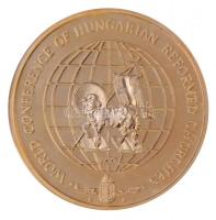 Lebó Ferenc (1960-) 1991. "Magyar Reformátusok II. Világtalálkozója" aranyozott fém emléké...