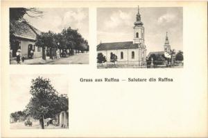 Rafna, Raffna, Ramna; utcaképek üzletekkel és templomokkal. A. Weiser Photographisches Atelier / street views with shops and churches