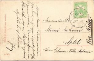 1911 Goszpics, Gospic; Vise djvojacka i niza pucka skola / Leánygimnázium és elemi iskola, templom. ...