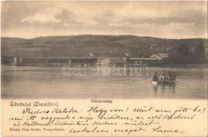 1902 Balatonalmádi, Almádi; fürdőtelep. Pósa Endre kiadása (EK)