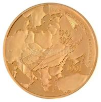 Fritz Mihály (1947-) 1991. "Pax Vobis - Béke veletek 1945-1956." aranyozott emlékérem (42,...