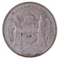 1930. 5P Ag "Horthy jobbra" T:3 
Adamo P8
