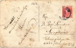 1918 Fadd, lovaskocsi hölgyekkel és egy katonával. photo  (EK)