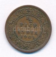 Brit-India 1901. 1/2p Cu "Viktória" T:2
British 1901. 1/2 Pice Cu "Victoria" C:...