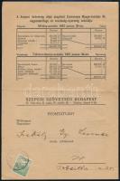 1923 A budapesti Szepesi Szövetség 1923. március 15-diki Irányi Dániel emlékünnepély meghívója, vala...