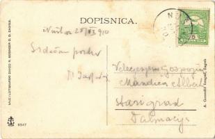 1910 Berzétemonostor, Nustar; Zupna crkva, Skola, Fvor grofa Khuena / Plébániatemplom, Iskola, Fő ut...