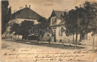 Otocsán, Otocac; Restauracija Henneberg. Naklada Jos. B. Oreskovic / restaurant (fl)