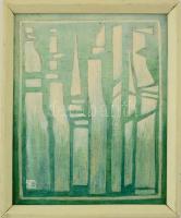 Mertz Éva (1957-): Orgona síp. Akrill, farost, jelzett, keretben, 25×24 cm
