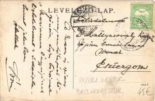 1909 Bácskeresztúr, Oroszkeresztúr, Ruski Kerestur, Backi Krstur, Ruski Krstur; Vasárnapi mise, falu...