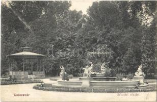 1914 Kolozsvár, Cluj; sétatér, szökőkút, pavilon / promenade, pavilion, fountain