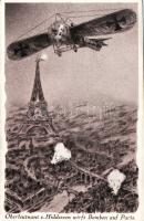 WW. I. v. Hiddessen over Paris (Rb)