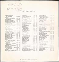 1970 Molnár C. Pál festőművész aláírt kiállítási katalógus