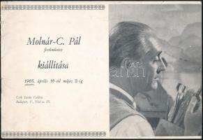 1965 Molnár C. Pál festőművész aláírt kiállítási katalógus