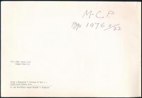 1965 Molnár C. Pál festőművész aláírt kiállítási katalógus