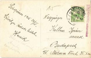 1915 Szászváros, Broos, Orastie; katonák és népviseletbe öltözött lányok / WWI K.u.K. (Austro-Hungar...