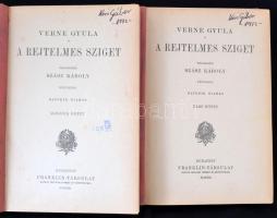 Verne Gyula: A rejtelmes sziget. I-II. köt. Átdolg. Szász Károly. Bp., (1924), Franklin, 194; 195-40...