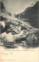 1903 Grindelwald, Oberer Gletscher mit kleinem Schreckhorn / mountain (EK)