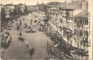 Venezia, Venice; Canal grande in festa