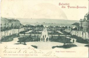1901 Turnu Severin, Szörényvár; Piata Tudor Vladimirescu / square